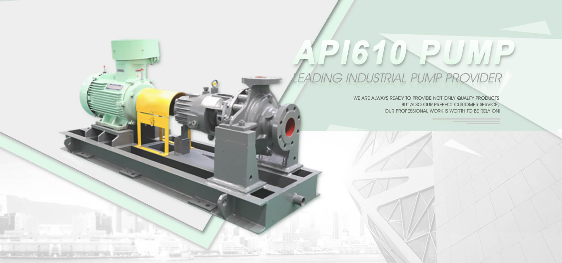 API610 pump banner